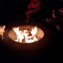 Santa's Cottages bonfire
