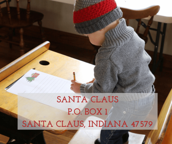 Write Santa in Santa Claus, Indiana
