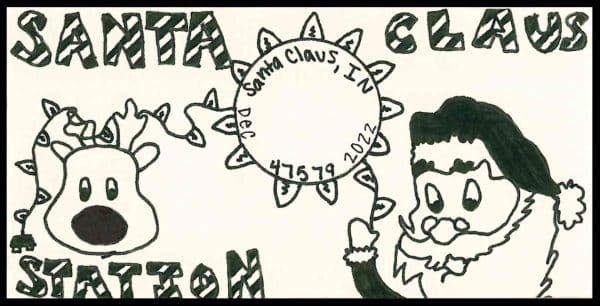 2022 Santa Claus Postmark